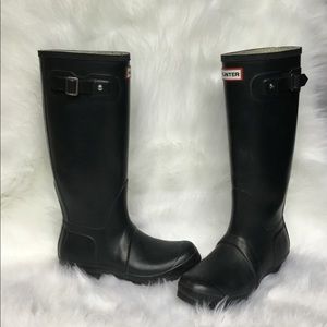 Womens Hunter Boots Original Tall Matte Black